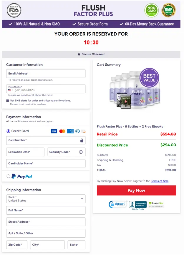 flush factor plus order online